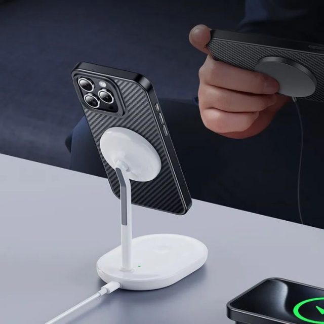 Hoco Knight magnetic protective case AS7 Чехол с поддержкой MagSafe для iPhone 16 Pro Max — изображение 4
